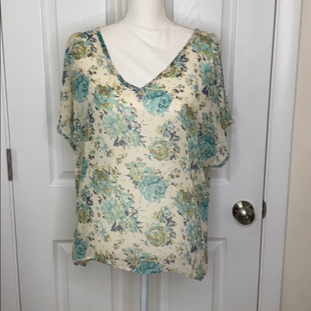 Sheer Floral Shirt